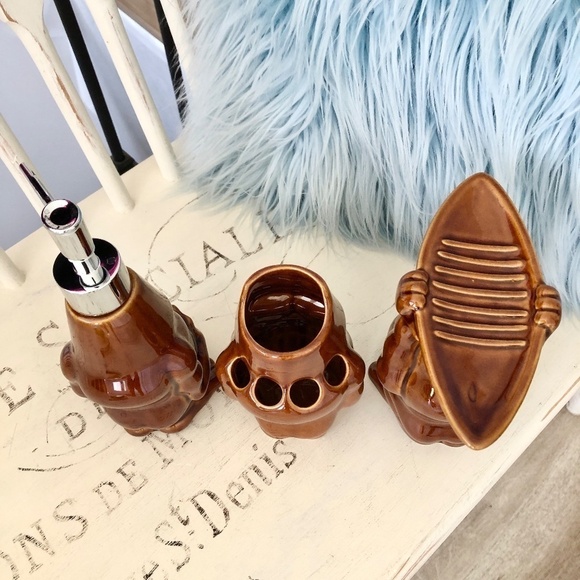 Tiki‎ Farm, 3 Piece, Bathroom Set, 2007, Designed By, Drew Brophy, VERY RARE - Picture 3 of 15